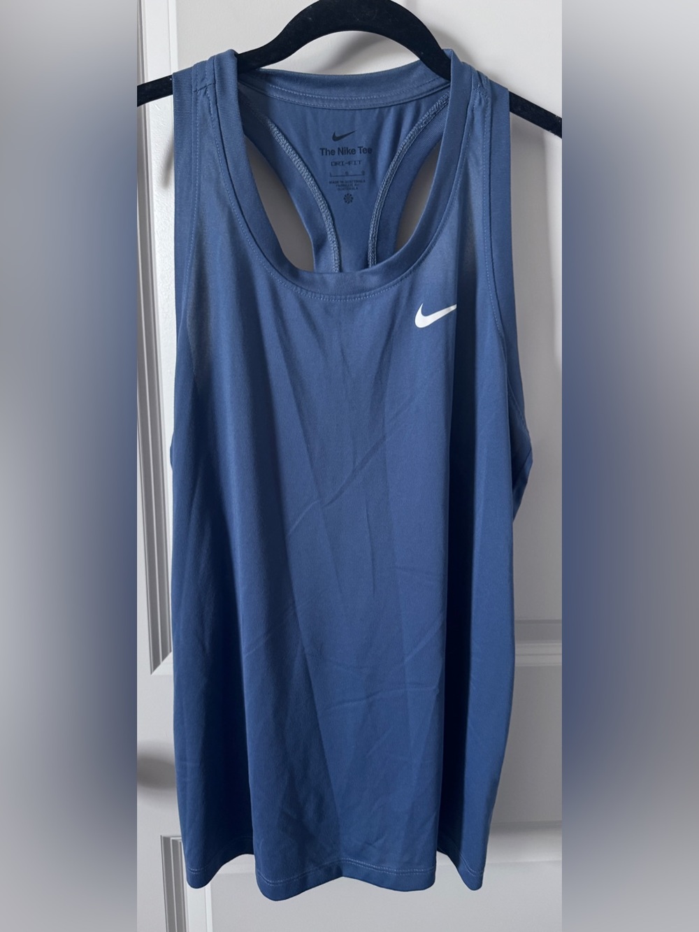 Nike Women’s Slate Blue Racerback Tank-Dri-Fit- Large